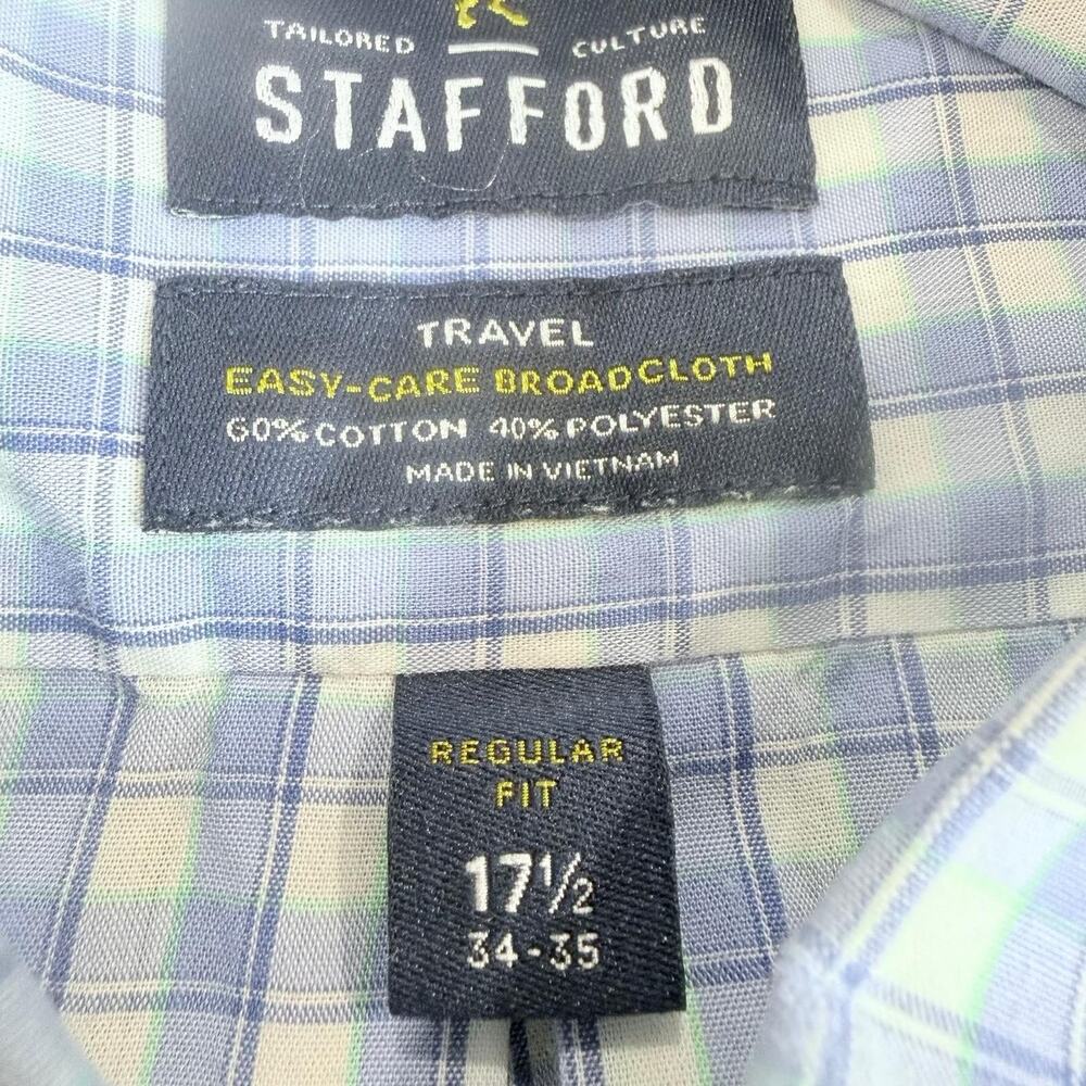 Bundle 3 Stafford Tailored Culture Travel Easy Care Regular Fit Sz XL Multicolor - Picture 6 of 16